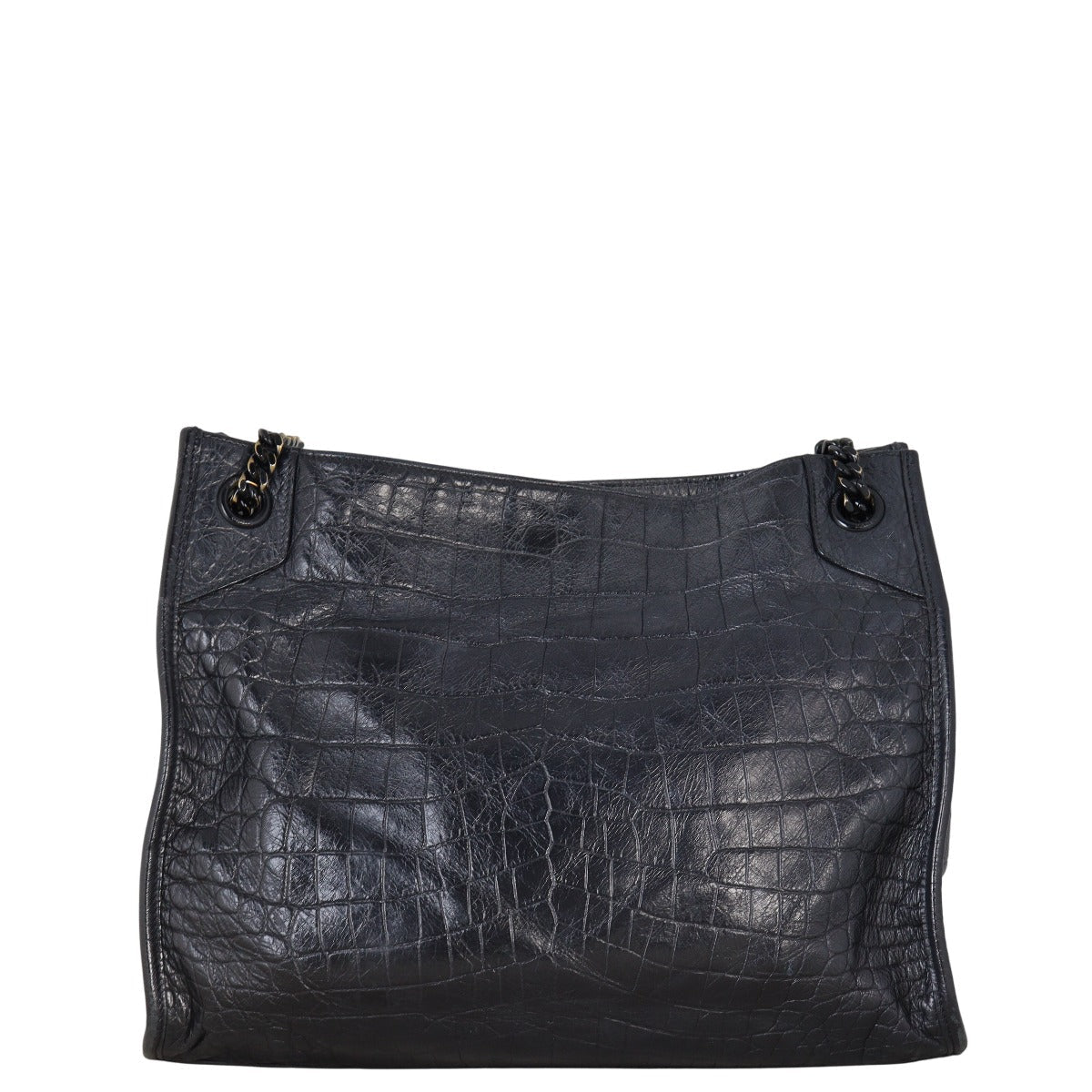 Saint Laurent Niki Tote Bag Medium Croc Embossed