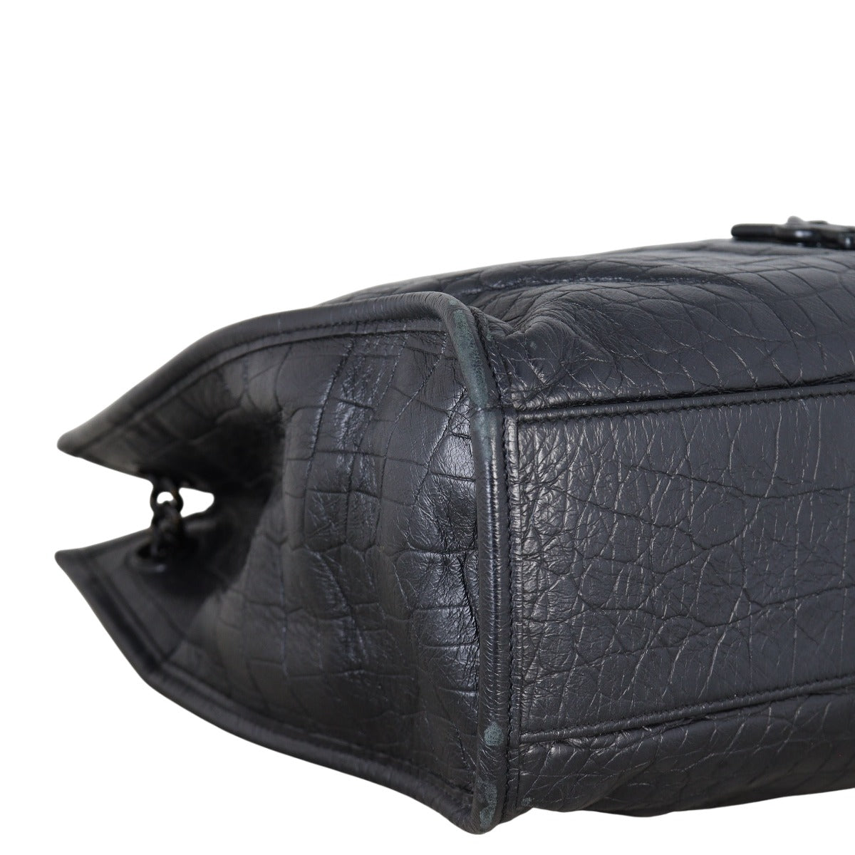 Saint Laurent Niki Tote Bag Medium Croc Embossed