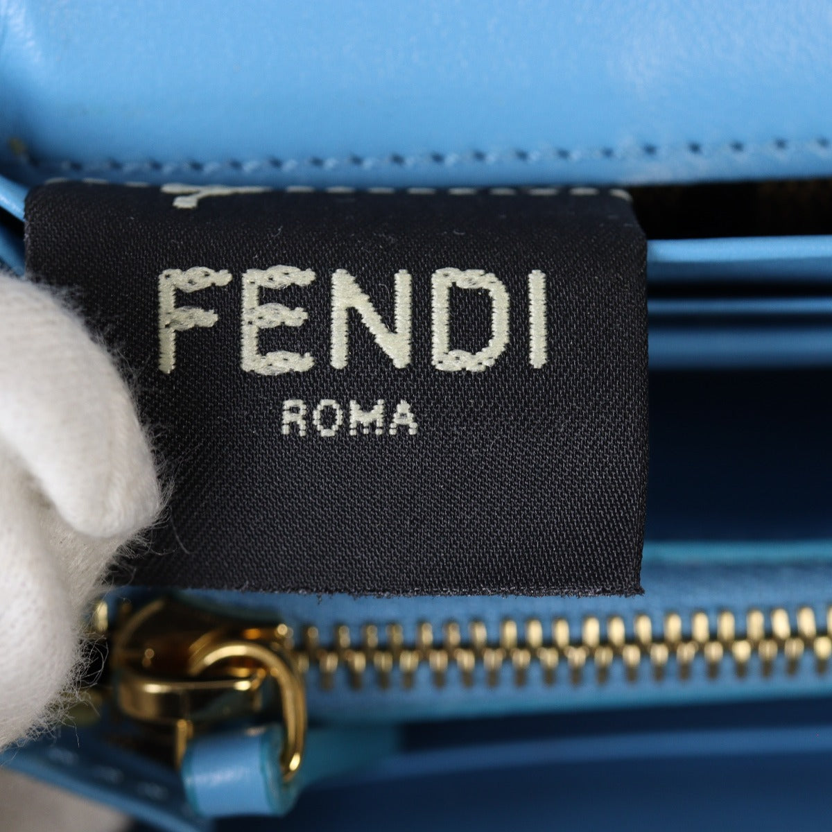 Fendi X Sarah Coleman Baguette FF Fish Eye Wallet On Chain