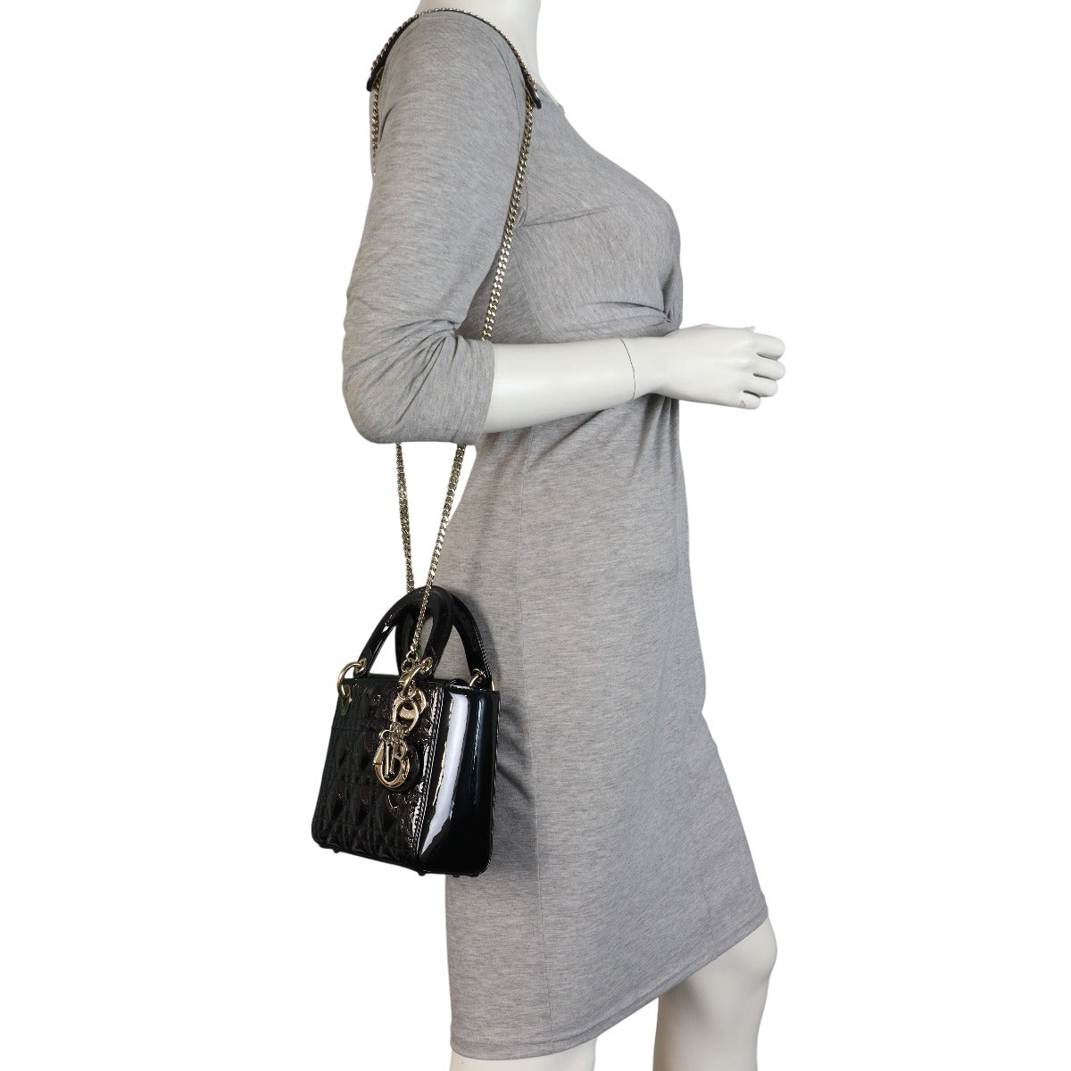 Dior Lady Dior Mini Patent