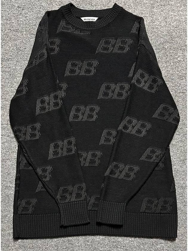 Luxury Balenciaga Trending 2026 BB embroidered logo knit