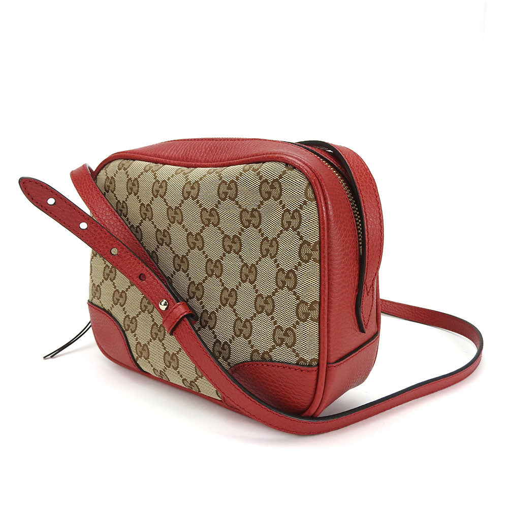 GUCCI Shoulder Bag 449413 GG canvas Red