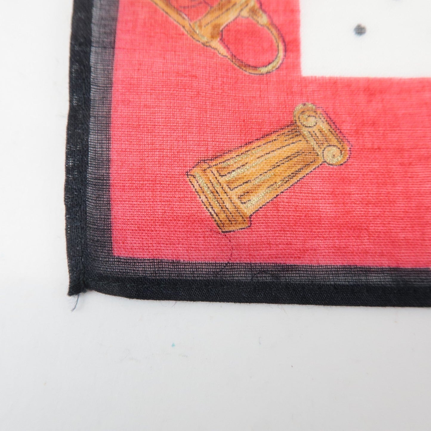 FENDI Set of 5 Cotton 100% Handkerchief Pink Navy Red White