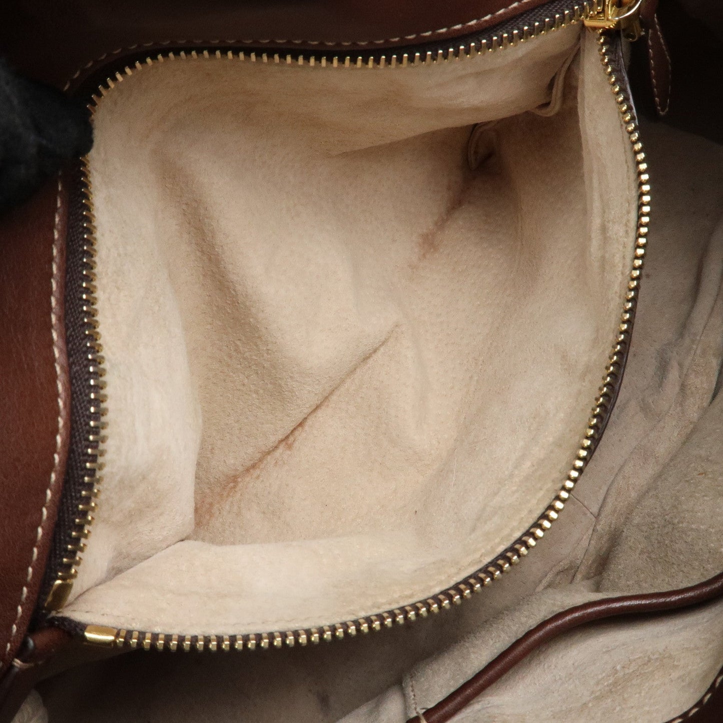 PRADA Leather 2Way Bag Shoulder Bag Hand Bag Brown BN1904
