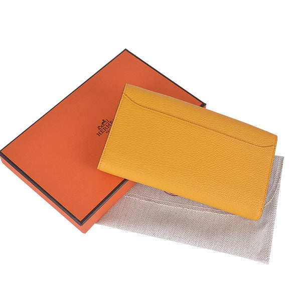 Luxury Hermes Wallet H6023 Wallet Yellow