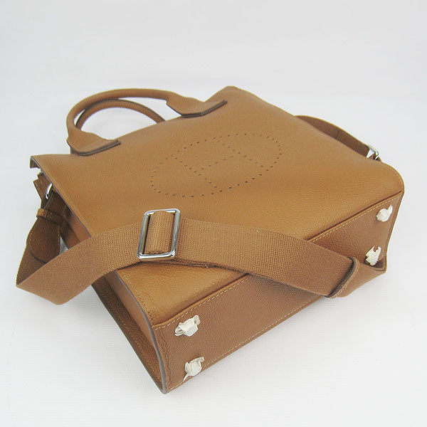 Luxury Hermes Toolbox 8076 Mens Coffee Bag