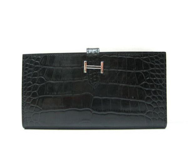Luxury Hermes Wallet H1114 Wallet Black