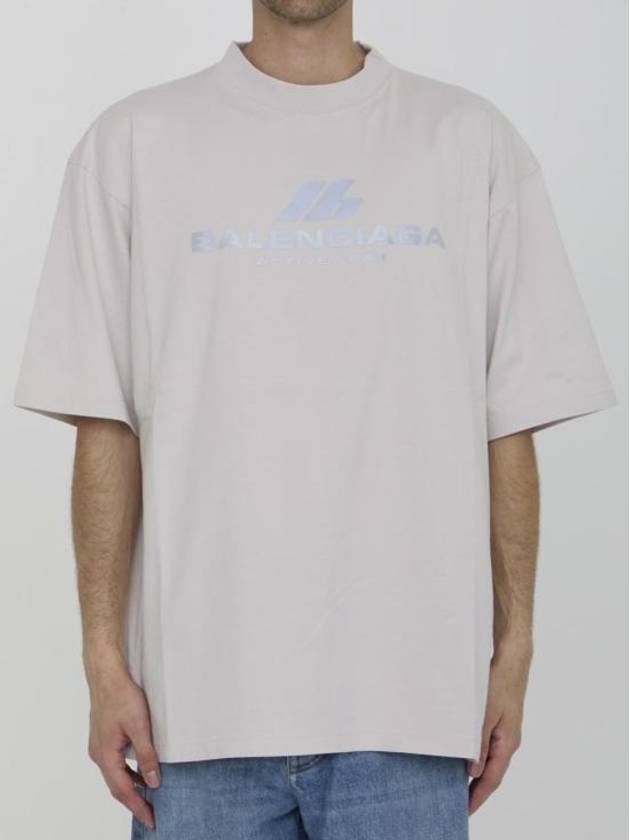 Luxury Balenciaga Trending 2026 Activewear Medium Fit Short Sleeve T-Shirt White