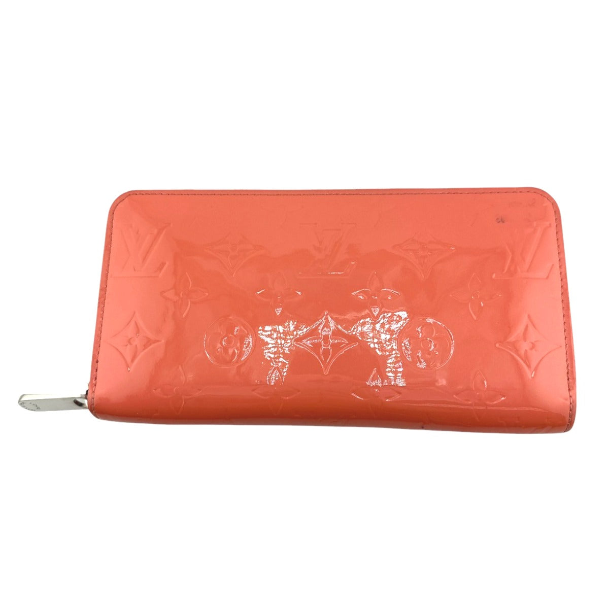 LOUIS VUITTON Long Wallet Purse M93202 Monogram Vernis Rose rich Zip Around Vernis Zippy wallet Women