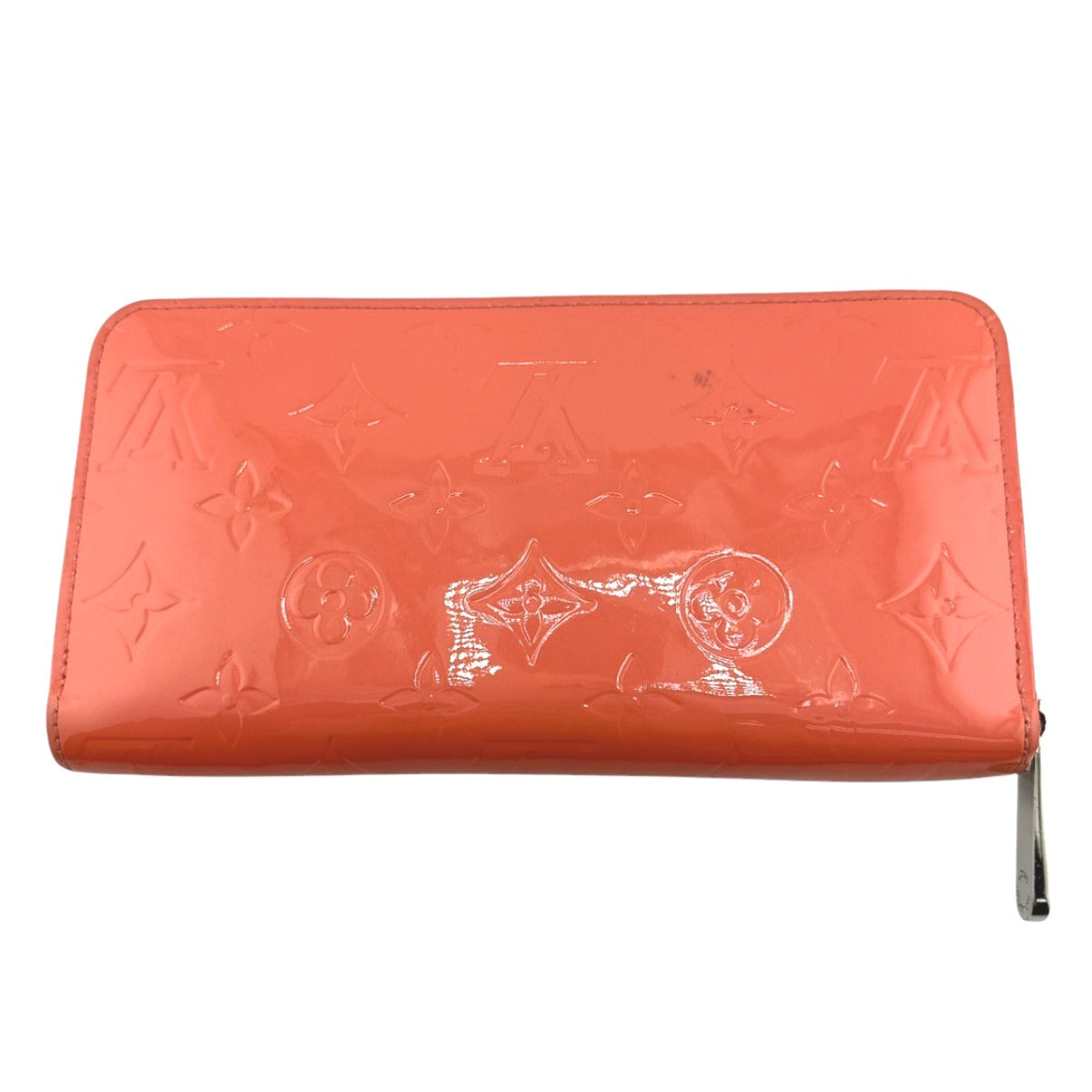 LOUIS VUITTON Long Wallet Purse M93202 Monogram Vernis Rose rich Zip Around Vernis Zippy wallet Women