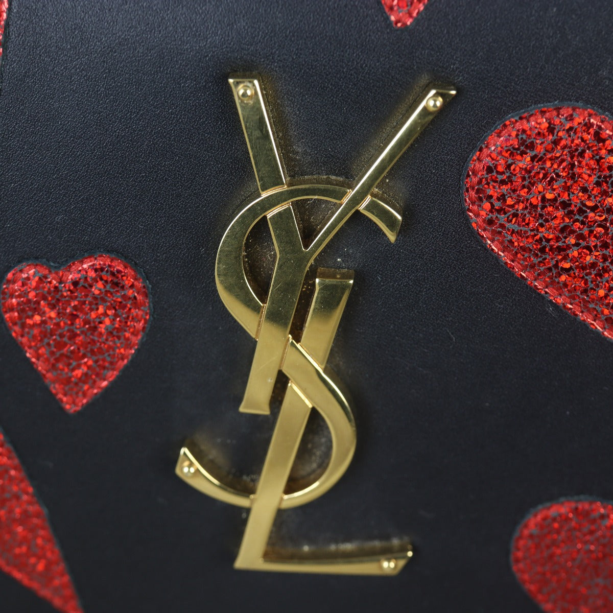 Saint Laurent Kate Clutch Small Hearts