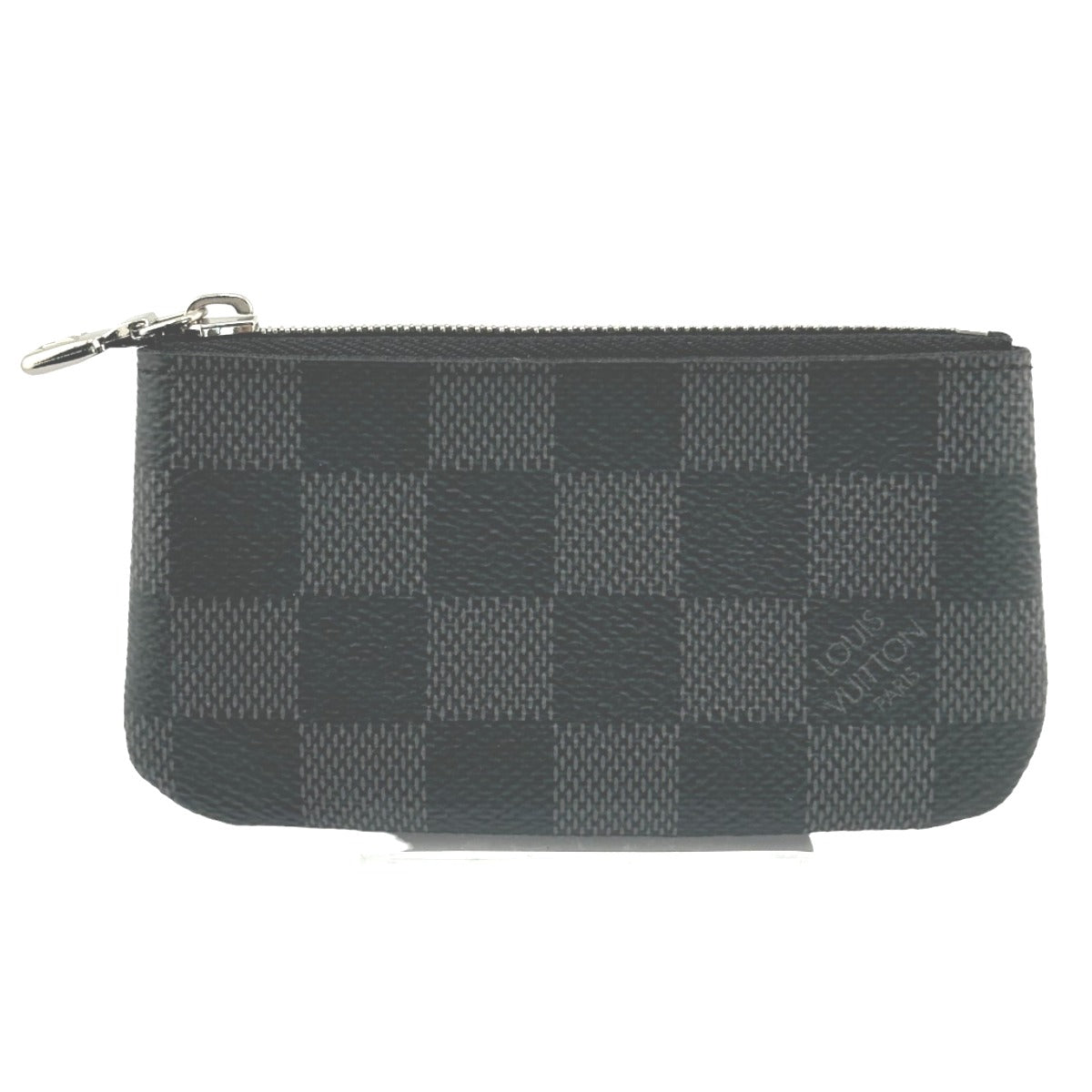 LOUIS VUITTON Key case Key holder Damier Grafitto Canvas gray Key case Key holder for coin pocket Graphite Pochette Cre mens