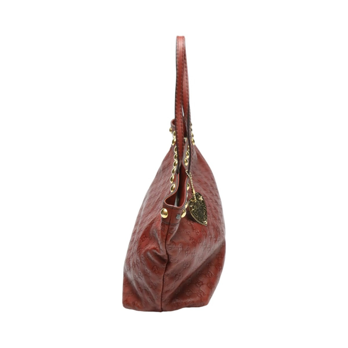 GUCCI Tote Bag 207291 leather Red Handbag Guccisima 207291 Women Used