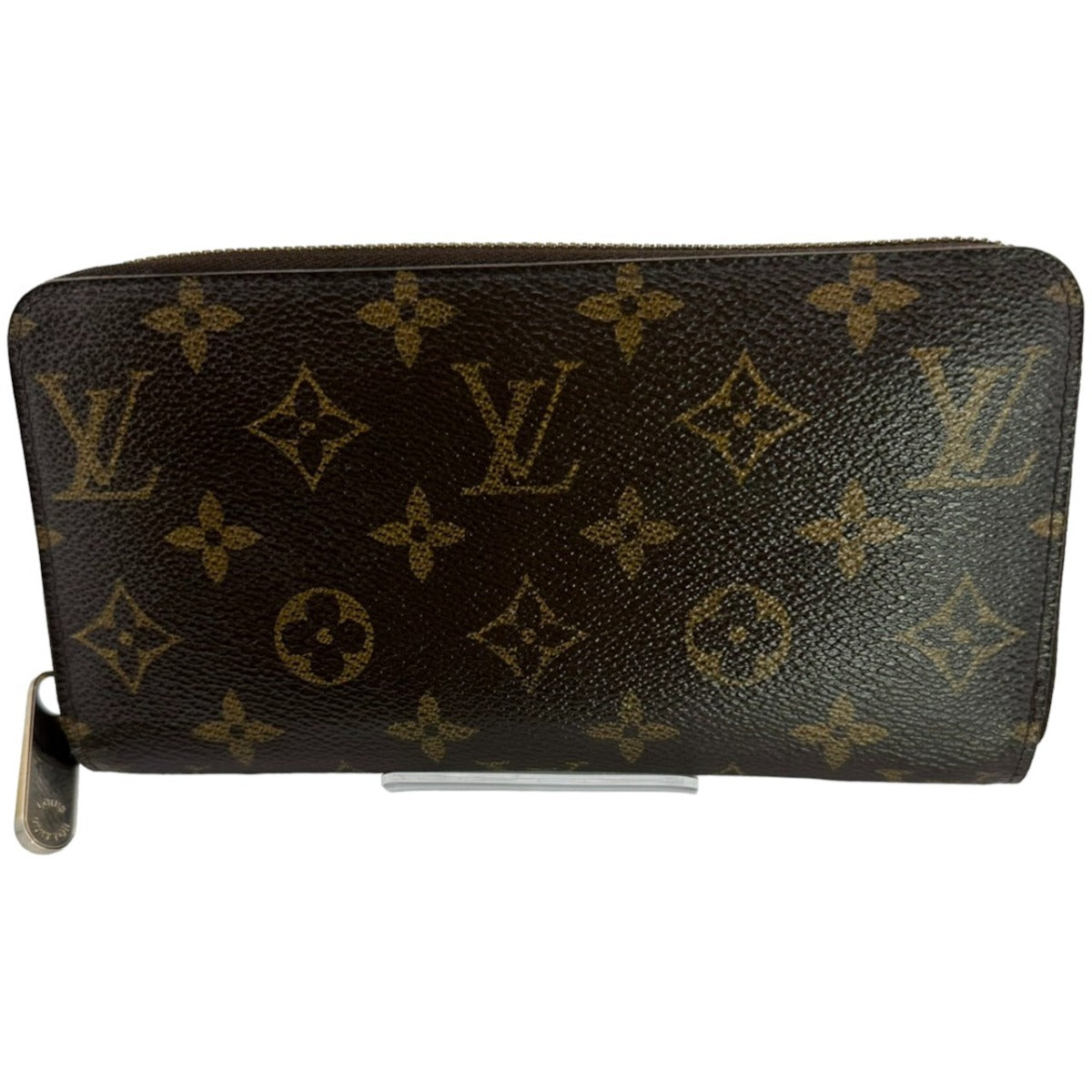 LOUIS VUITTON Long Wallet Purse M60017  Monogram canvas, leather Brown Zippy wallet Monogram Zip Around Women(Unisex)
