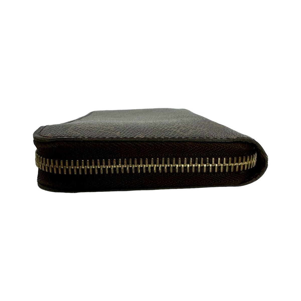 LOUIS VUITTON Long Wallet Purse M60017  Monogram canvas, leather Brown Zippy wallet Monogram Zip Around Women(Unisex)