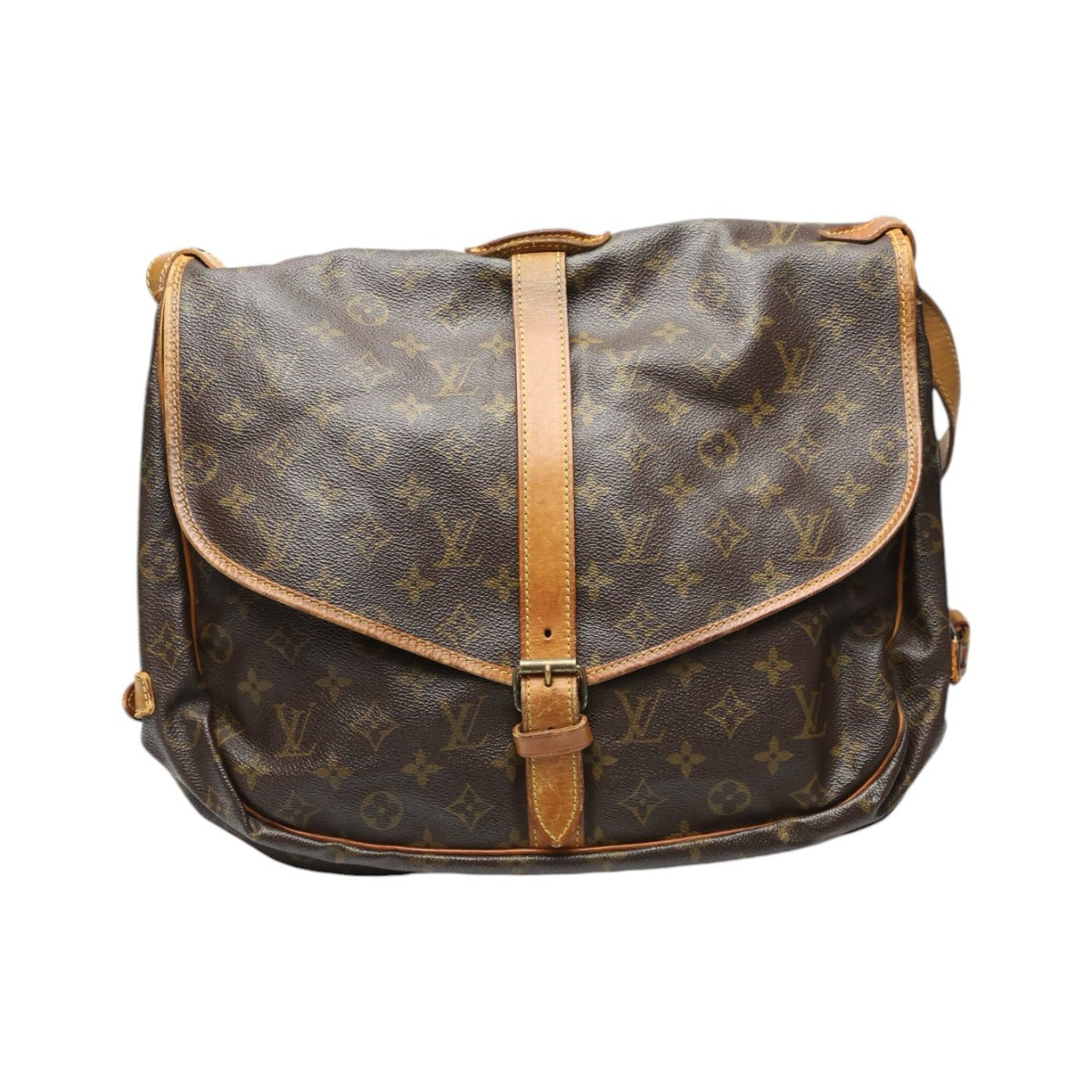 LOUIS VUITTON Shoulder Bag M42254 Monogram canvas Monogram canvas, leather Brown Samuel 35 Monogram Women