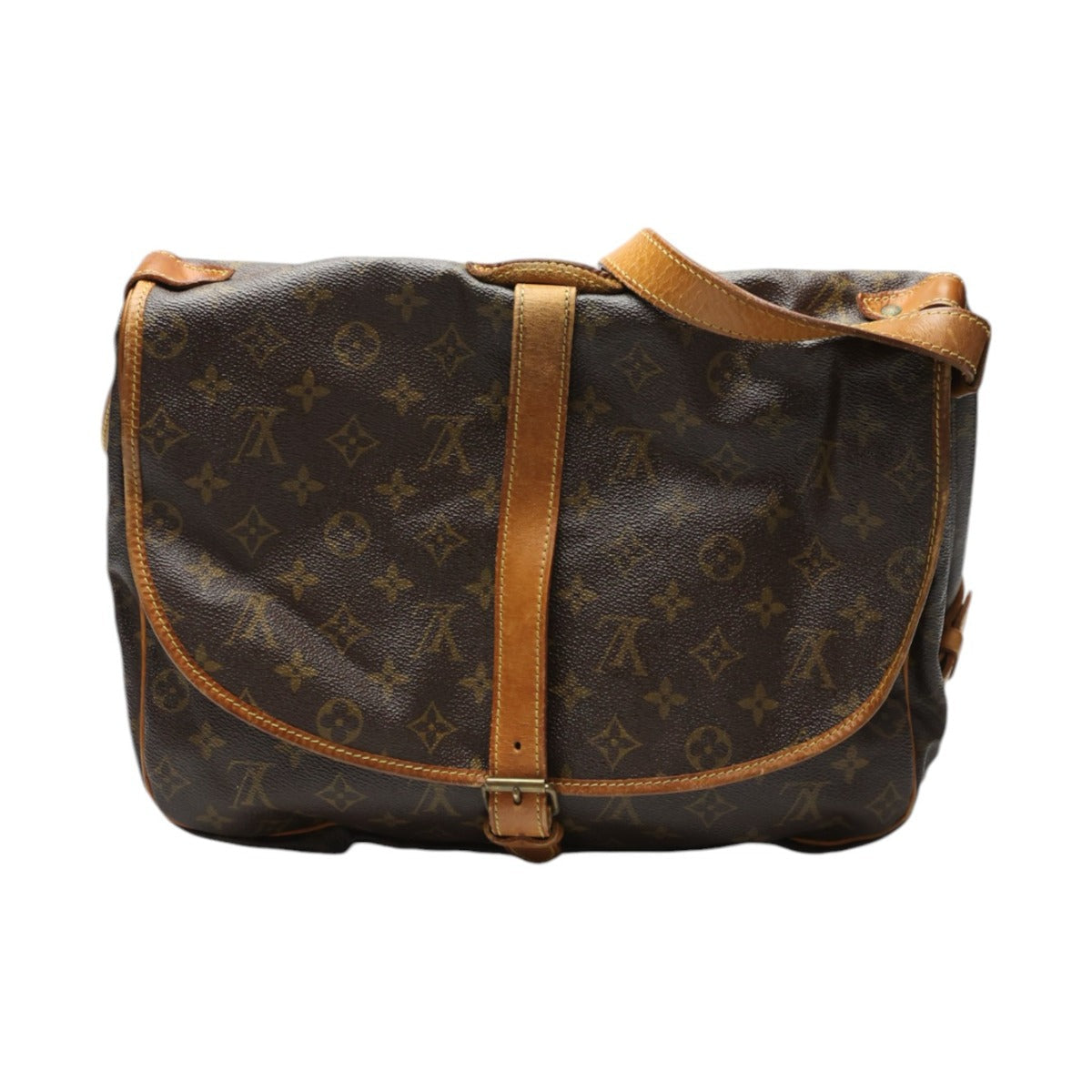 LOUIS VUITTON Shoulder Bag M42254 Monogram canvas Monogram canvas, leather Brown Samuel 35 Monogram Women