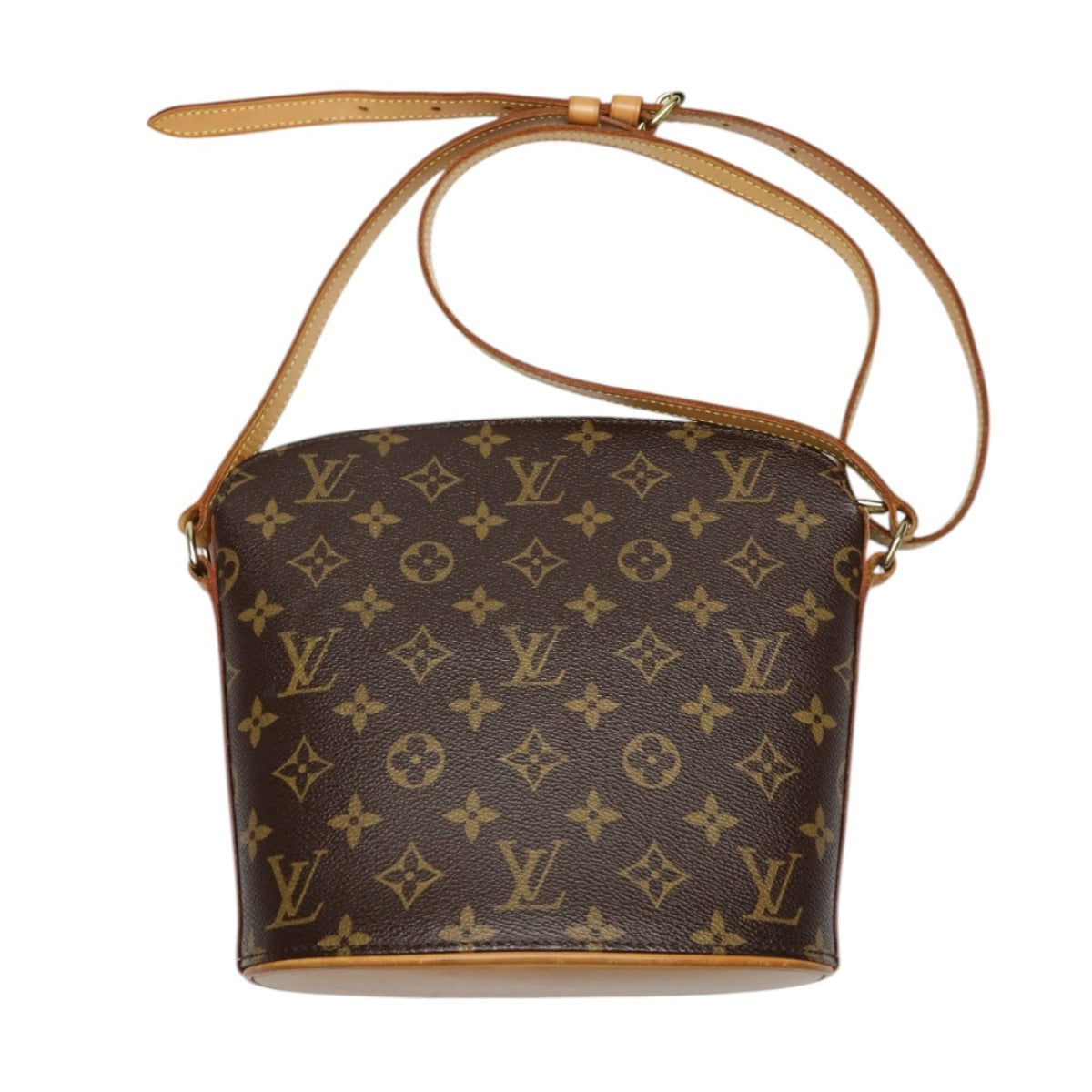 LOUIS VUITTON Shoulder Bag M51290 Monogram canvas, leather Brown Shoulder Bag Monogram Drouot Women