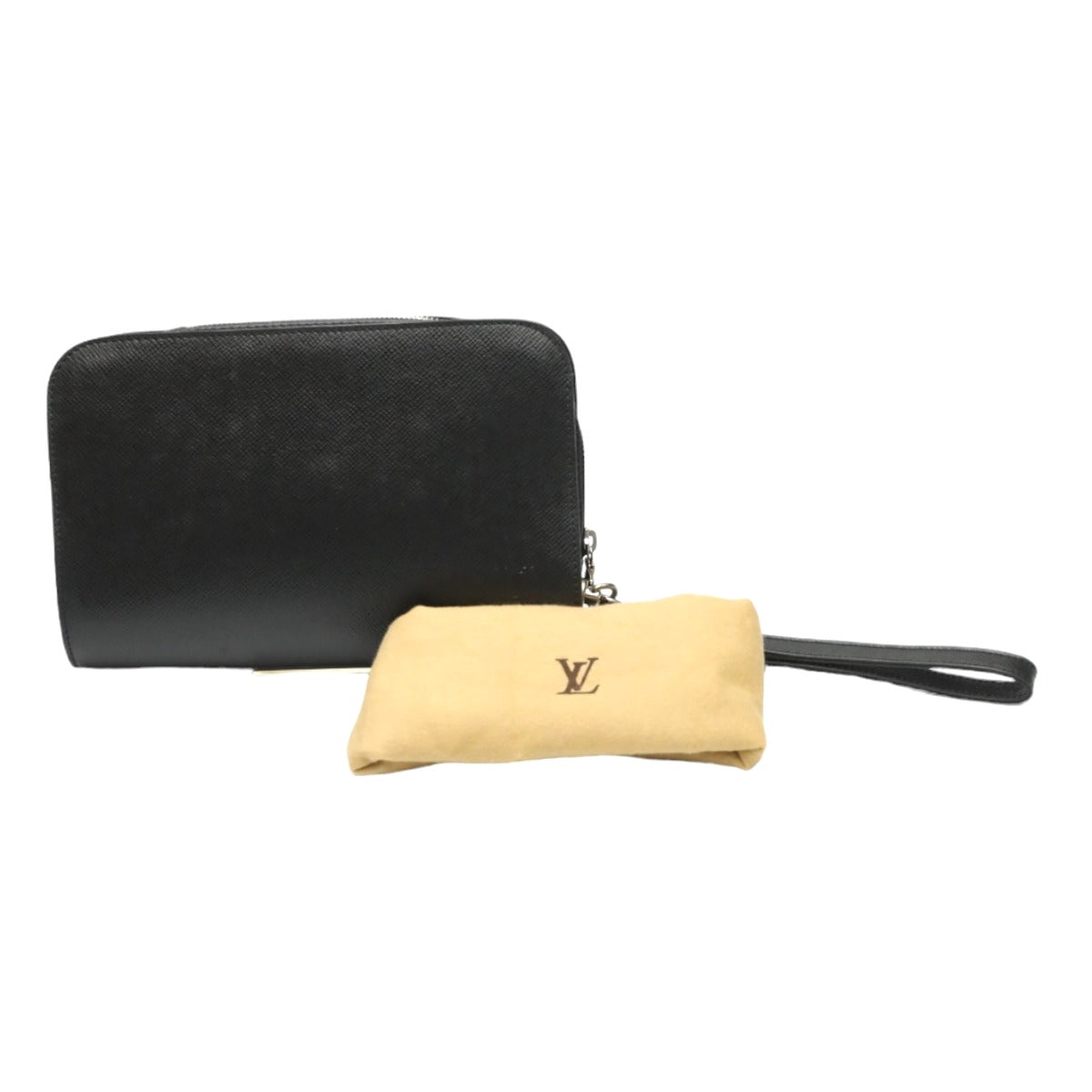 LOUIS VUITTON business bag Taiga black business bag Taiga Baikal Aldwards mens