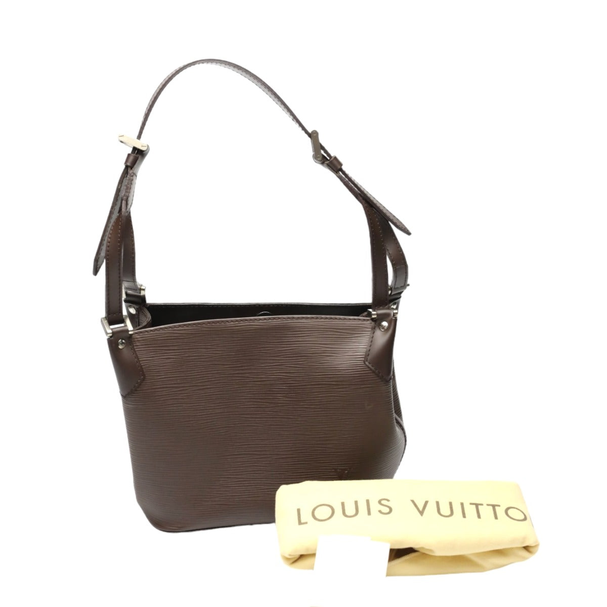 LOUIS VUITTON Tote Bag Epi Leather Brown mocha Epi Mandala PM Women