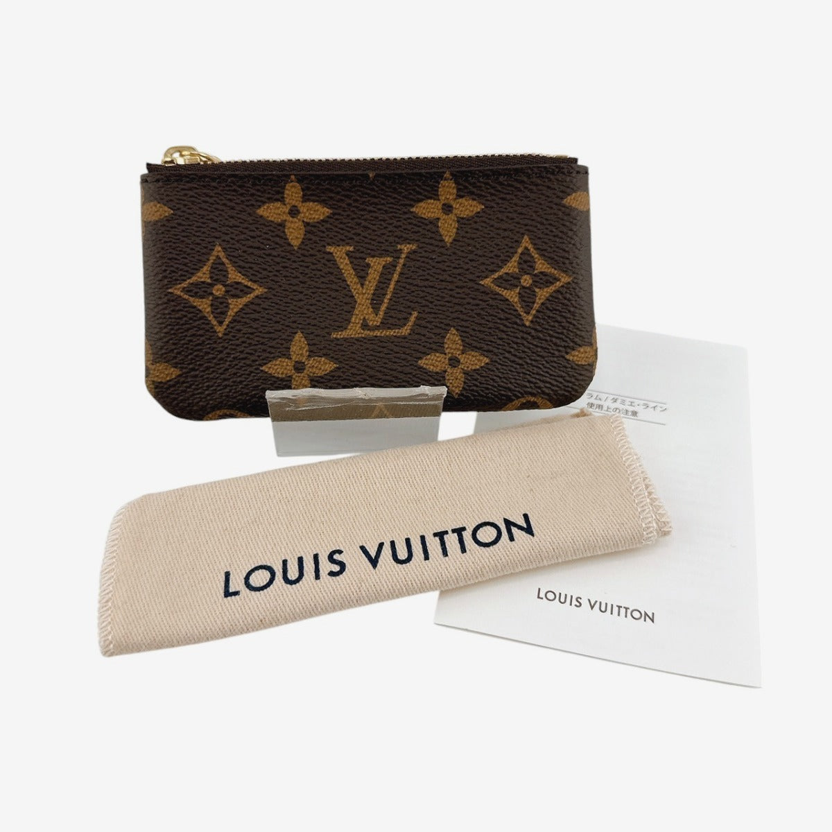 LOUIS VUITTON Key case Key holder  M62650 Monogram canvas Brown Key case Key holder for coin pocket Monogram Pochette Kle unisex(Unisex)