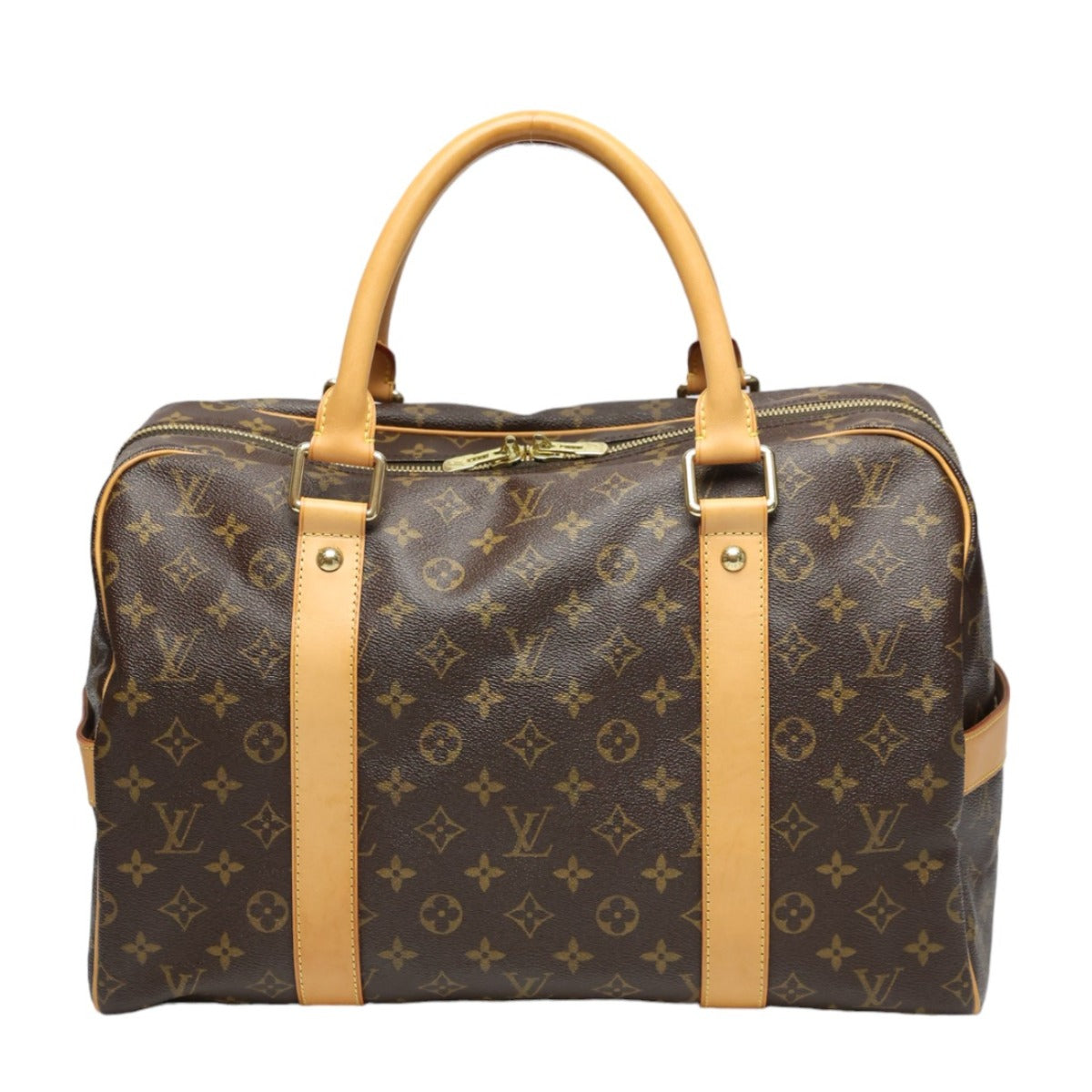 LOUIS VUITTON Boston Duffel bag Monogram canvas Brown Travel bag Monogram Carryall mens(Unisex)