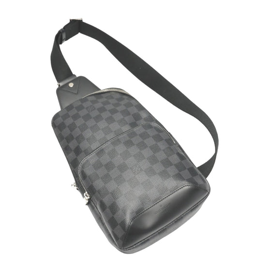 LOUIS VUITTON Shoulder Bag Damier Grafitto Canvas black Sling bag Graphite Avenir Sling Bag (old model) mens