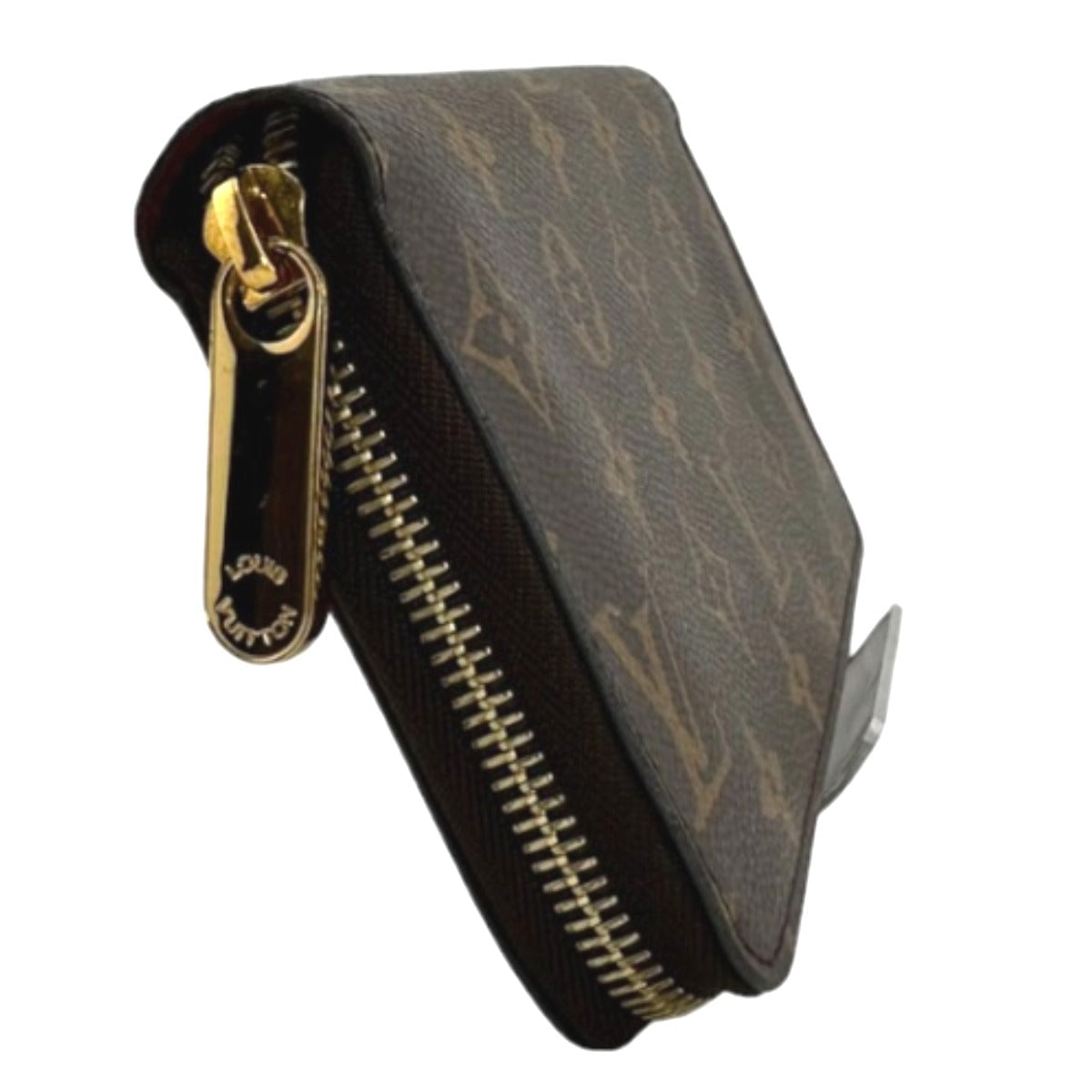 LOUIS VUITTON Long Wallet Purse M41895 Monogram canvas Brown Zip Around Monogram Fuchsia Women