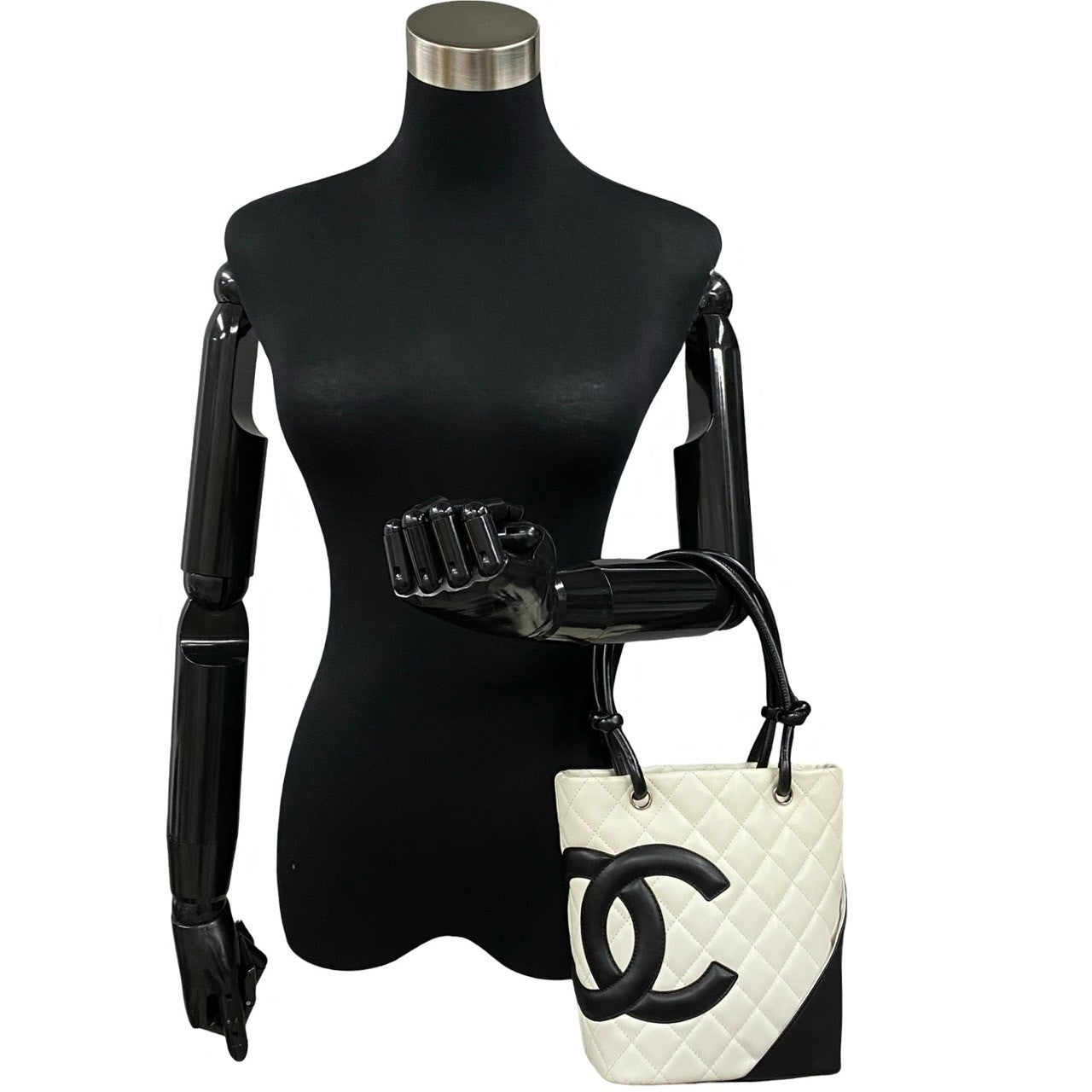 CHANEL Handbag leather black Cambon Small