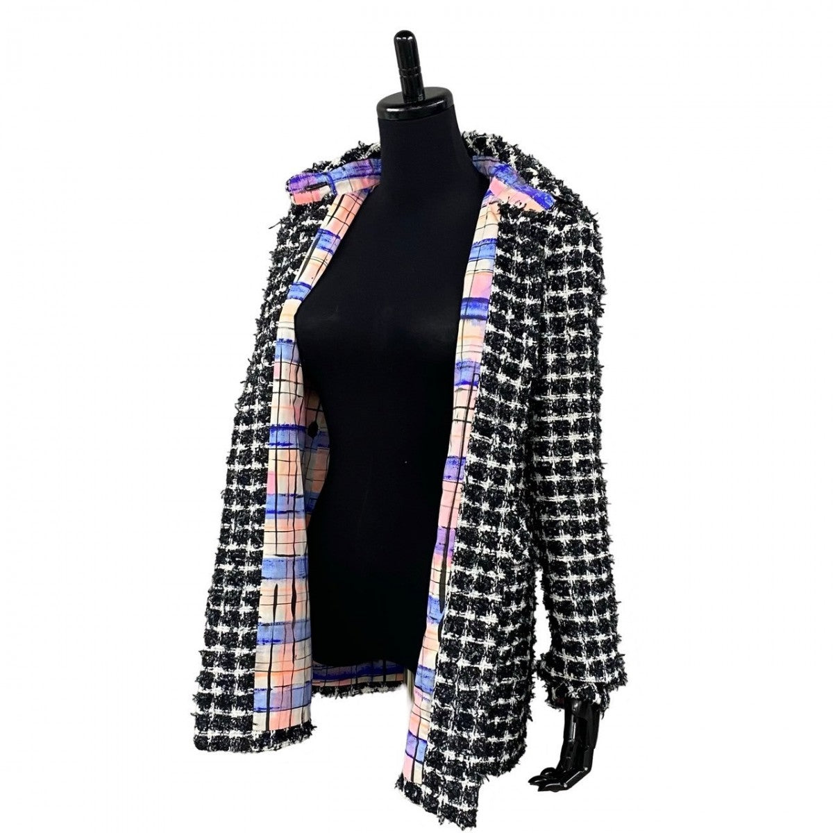CHANEL tailored jacket Cotton, Polyester, Polyamide, Viscose white COCO Mark Women 34
