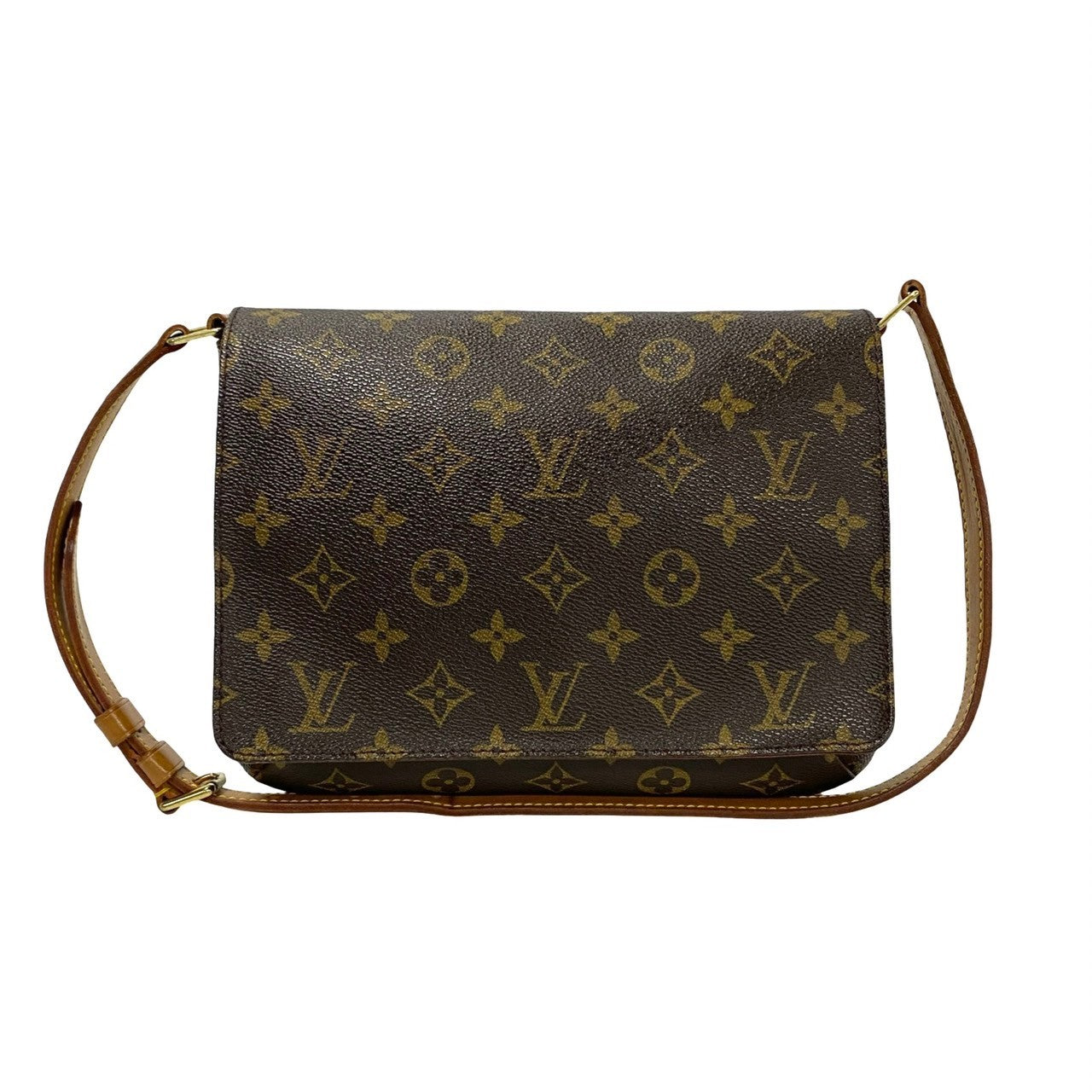 LOUIS VUITTON Shoulder Bag M511257 Leather, PVC Brown Musette tango short Women
