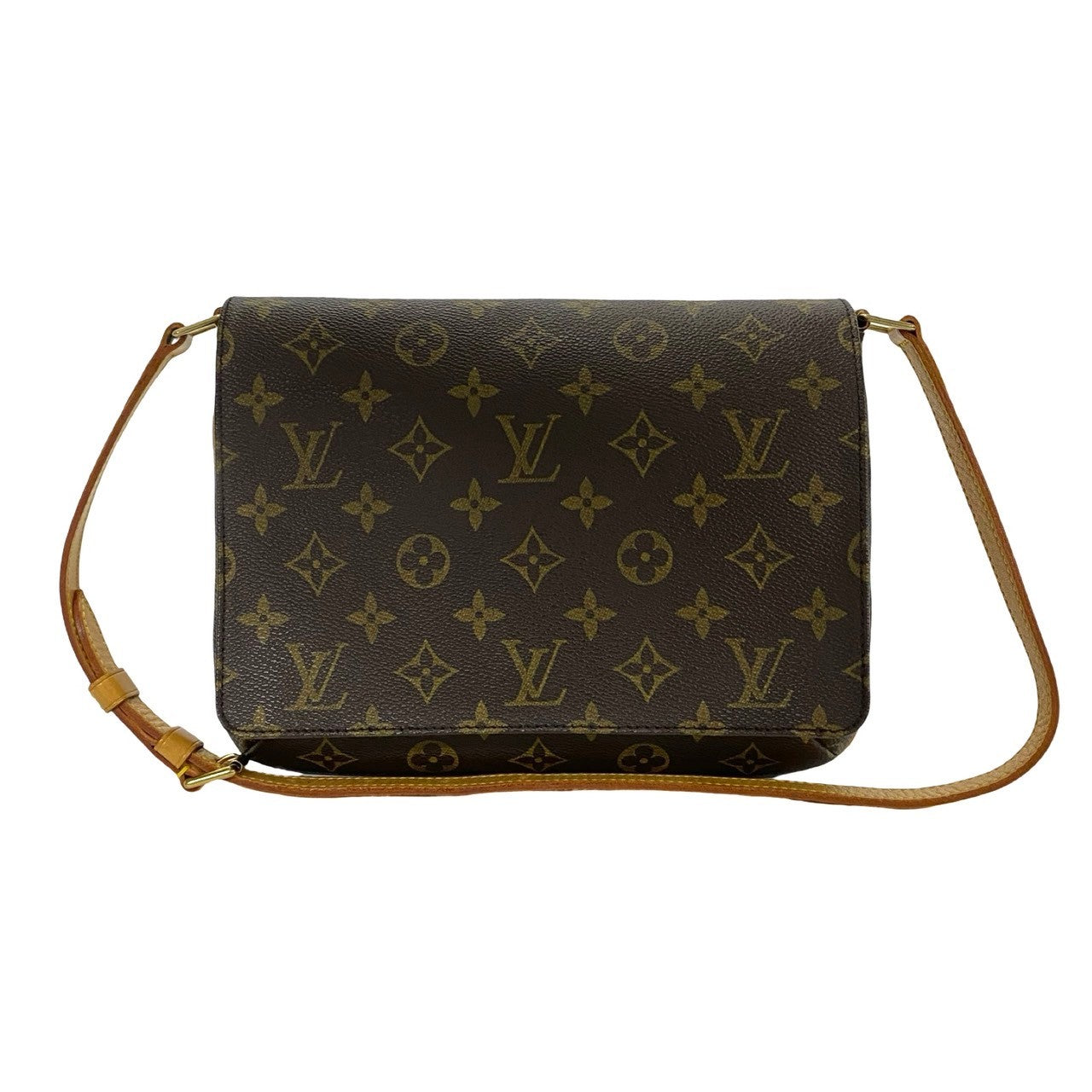 LOUIS VUITTON Shoulder Bag M51388 Leather, PVC Brown Monogram Musette Tango Long mens(Unisex)