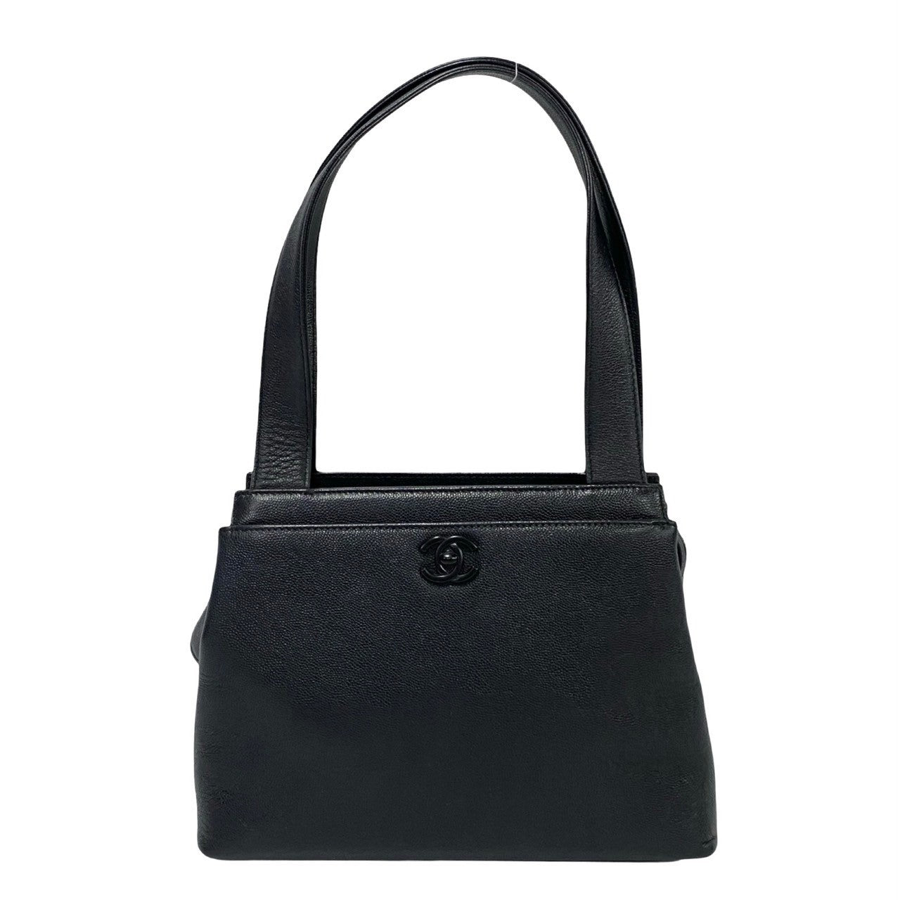 CHANEL Handbag Matt caviar skin black COCO Mark Women