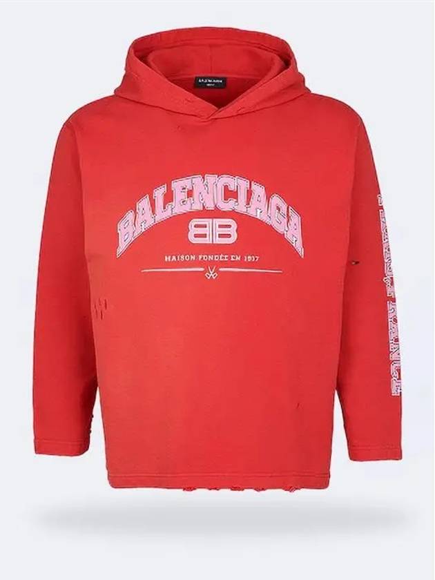 Luxury Balenciaga Trending 2026 BB Logo Hoodie Red