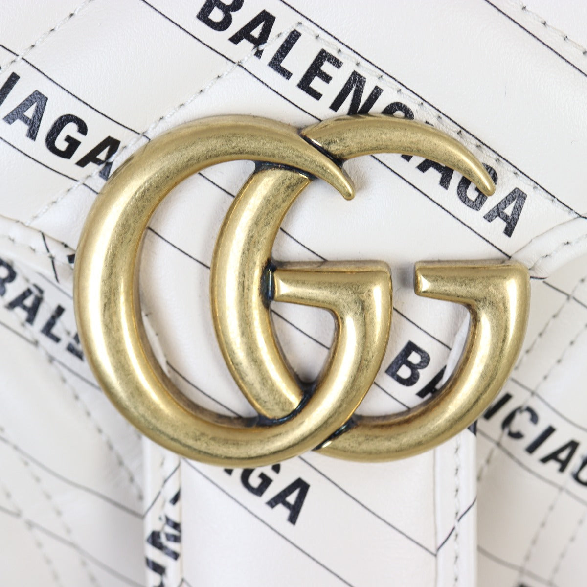 Gucci x Balenciaga GG Marmont Matelasse Small Shoulder Bag