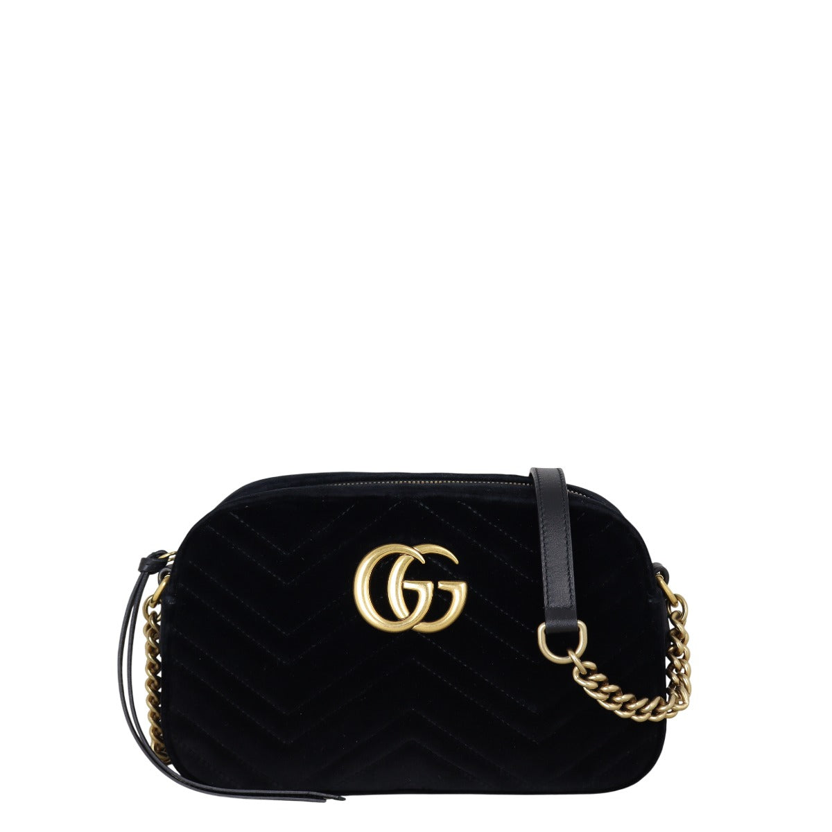 Gucci GG Marmont Velvet Small Camera Bag