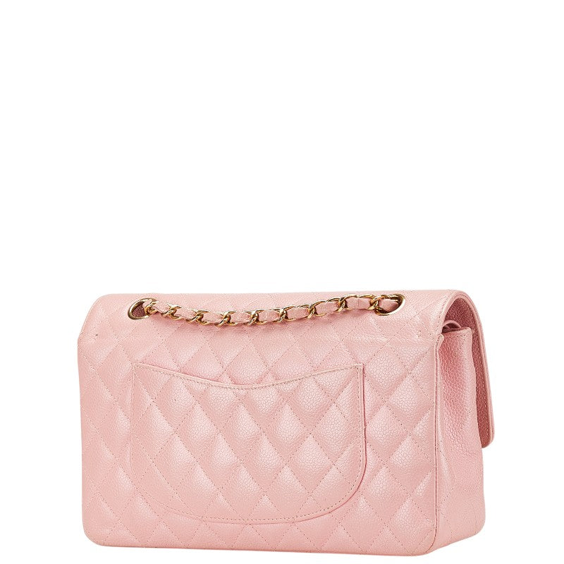Chanel Matelasse 25 Double Flap Caviar Skin Shoulder Bag Classic Flap