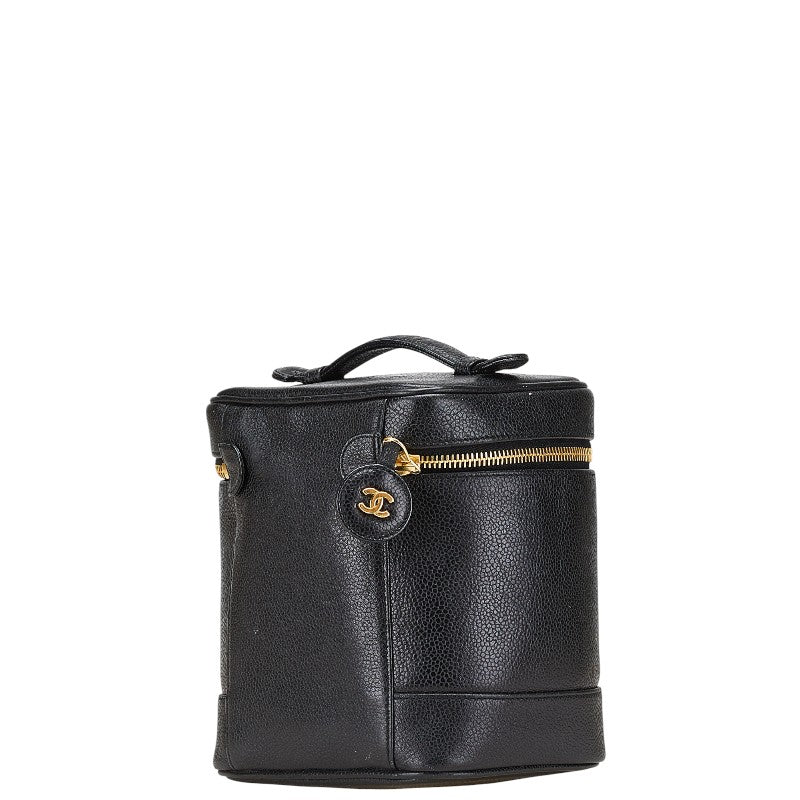 Chanel Coco Mark Caviar Vanity Bag Classic Flap