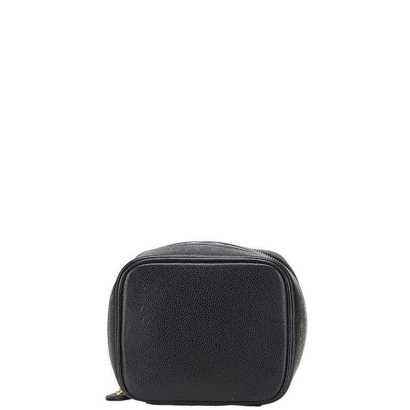 Chanel Coco Mark Caviar Vanity Bag Classic Flap