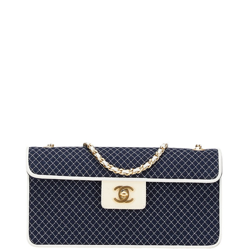 Chanel Coco Quilting Canvas Patent Leather Shoulder Bag