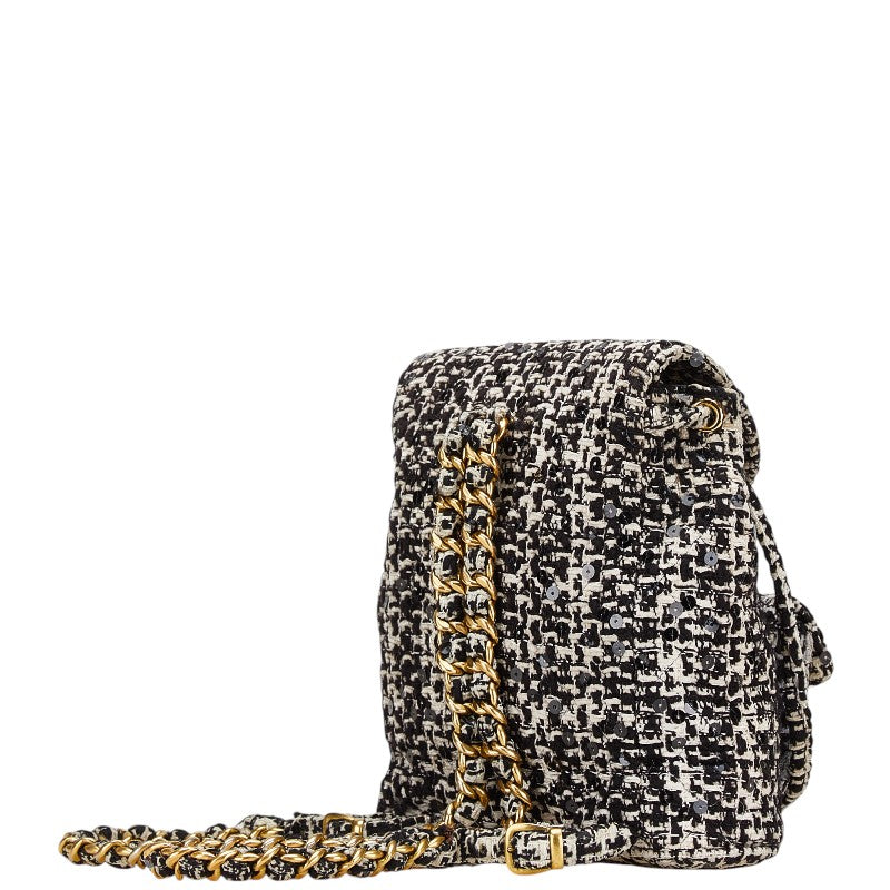 Chanel Coco Matelassé Tweed Backpack
