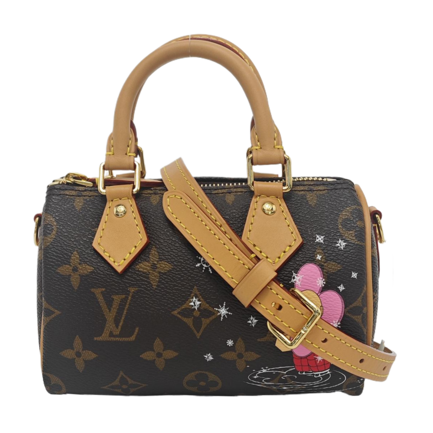 Louis Vuitton x Takashi Murakami Speedy Nano Monogram with Flower Crossbody Bag