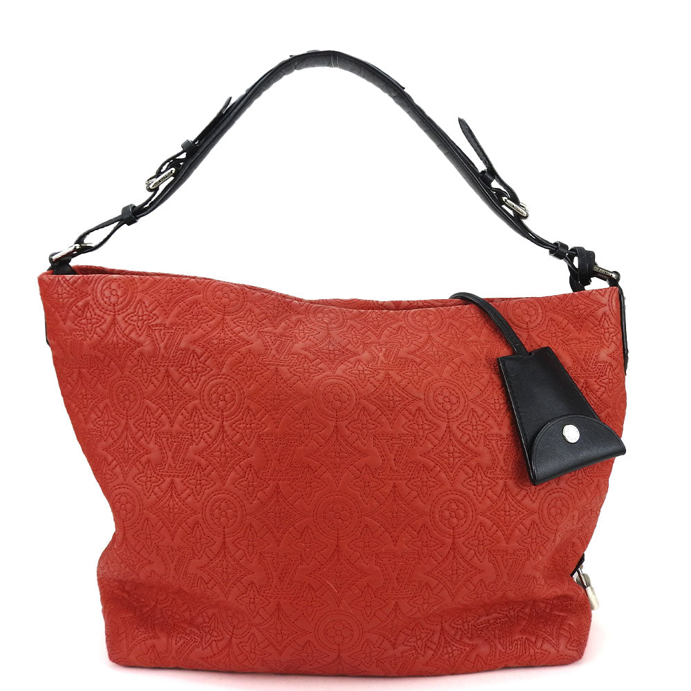 LOUIS VUITTON Shoulder Bag M93155 leather Red Monogram Antia Hobo GM