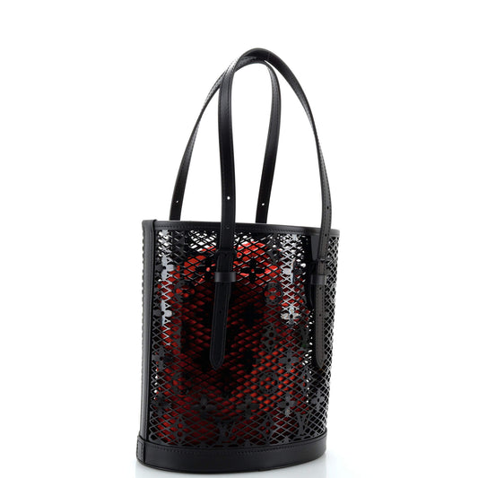 Louis Vuitton Bucket Bag Monogram Lace Leather PM