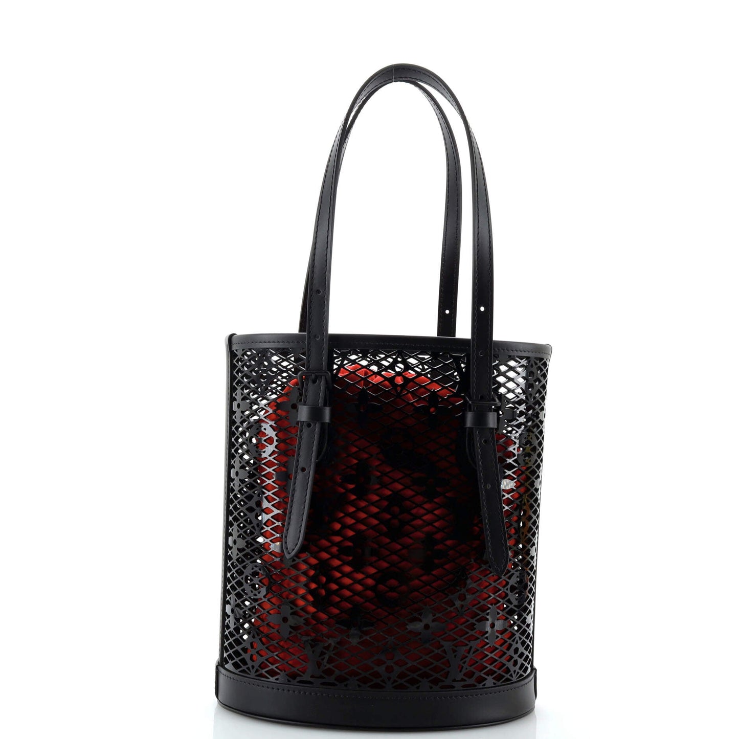 Louis Vuitton Bucket Bag Monogram Lace Leather PM