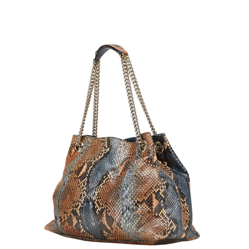 Gucci Soho Interlocking G Python Shoulder Bag