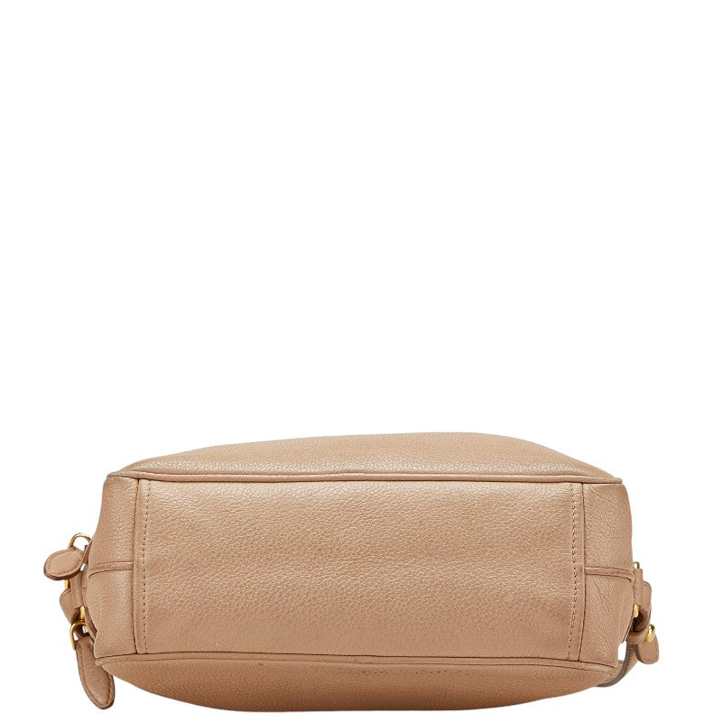 Prada Official Name Leather Shoulder Bag