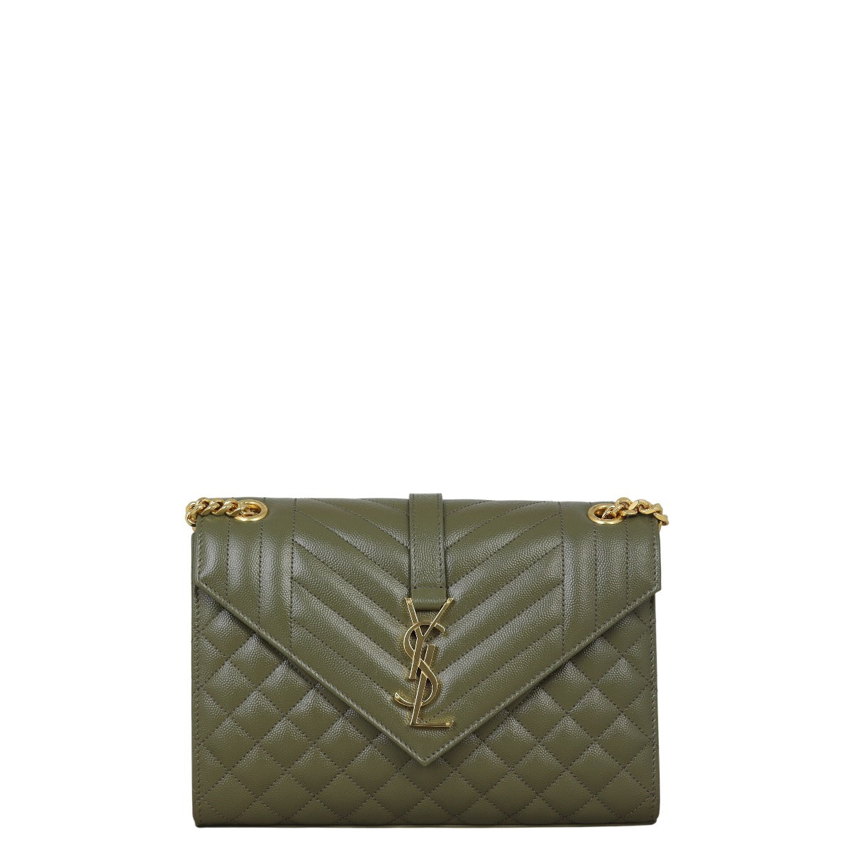 Saint Laurent Monogram Mix Matelasse Envelope Chain Bag Medium