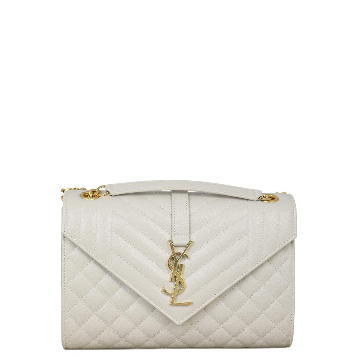 Saint Laurent Monogram Mix Matelasse Envelope Chain Bag Medium