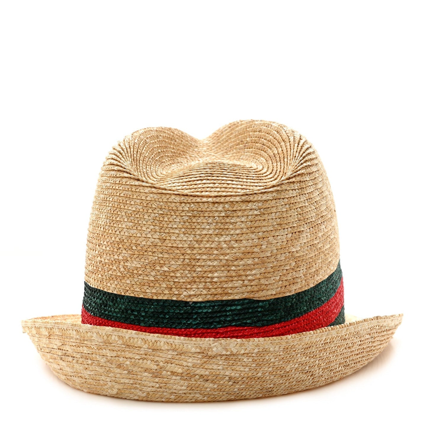 Gucci Abaca Straw Web Fedora Hat XS
